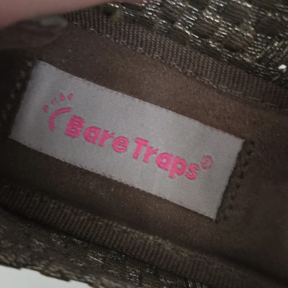 Bare Traps Ursala Bronze Metallic Woven Mary Jane Wedge Heels Shoes Size 7½